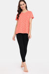 Rosaline Bloom Fest Knit Cotton Top (Pack of 2) -  Orange Purple — thumbnail 10